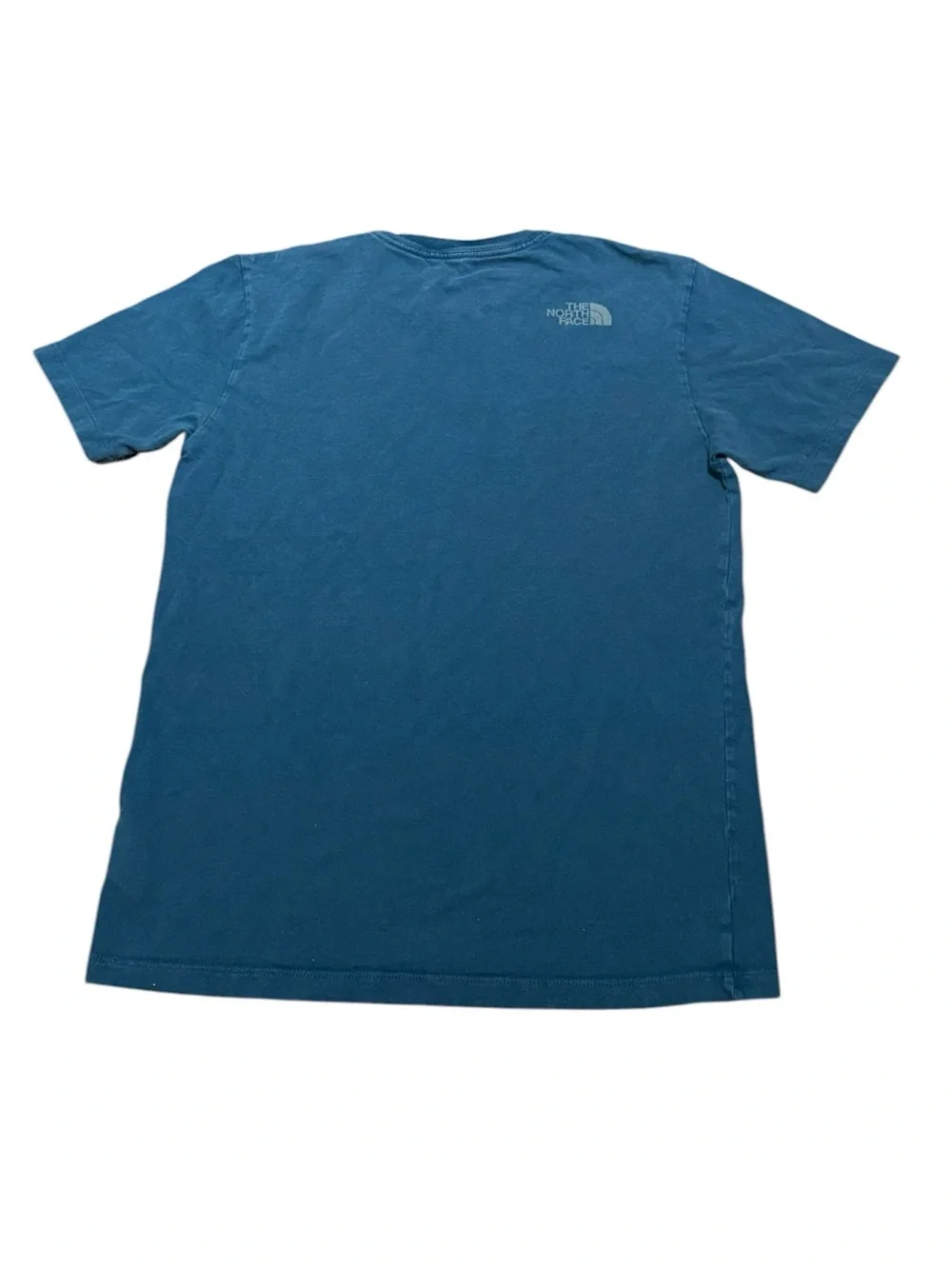 The North Face Men’s “Never Stop Exploring” Teal Blue Tee, Size S